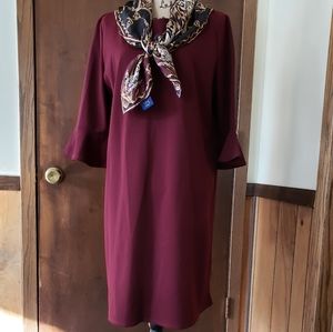 A.B.S. COLLECTION wine dress